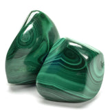 KALIFANO malachite boules polies AAA — lustre intense et énergie protectrice potentielle.