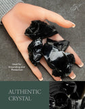 KALIFANO Obsidienne brute – facets et texture pour artisans.