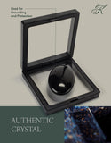 Kalifano obsidienne, carte-information : présentation claire des caractéristiques et origine.