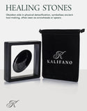Kalifano obsidienne, surface brillante : beauté naturelle pour une ambiance zen.