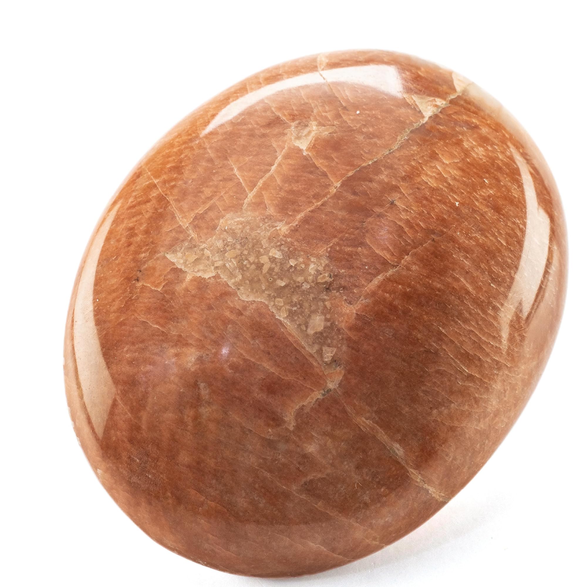 KALIFANO pierre lune pêche palmaire; effet apaisant pour méditation et équilibre émotionnel.