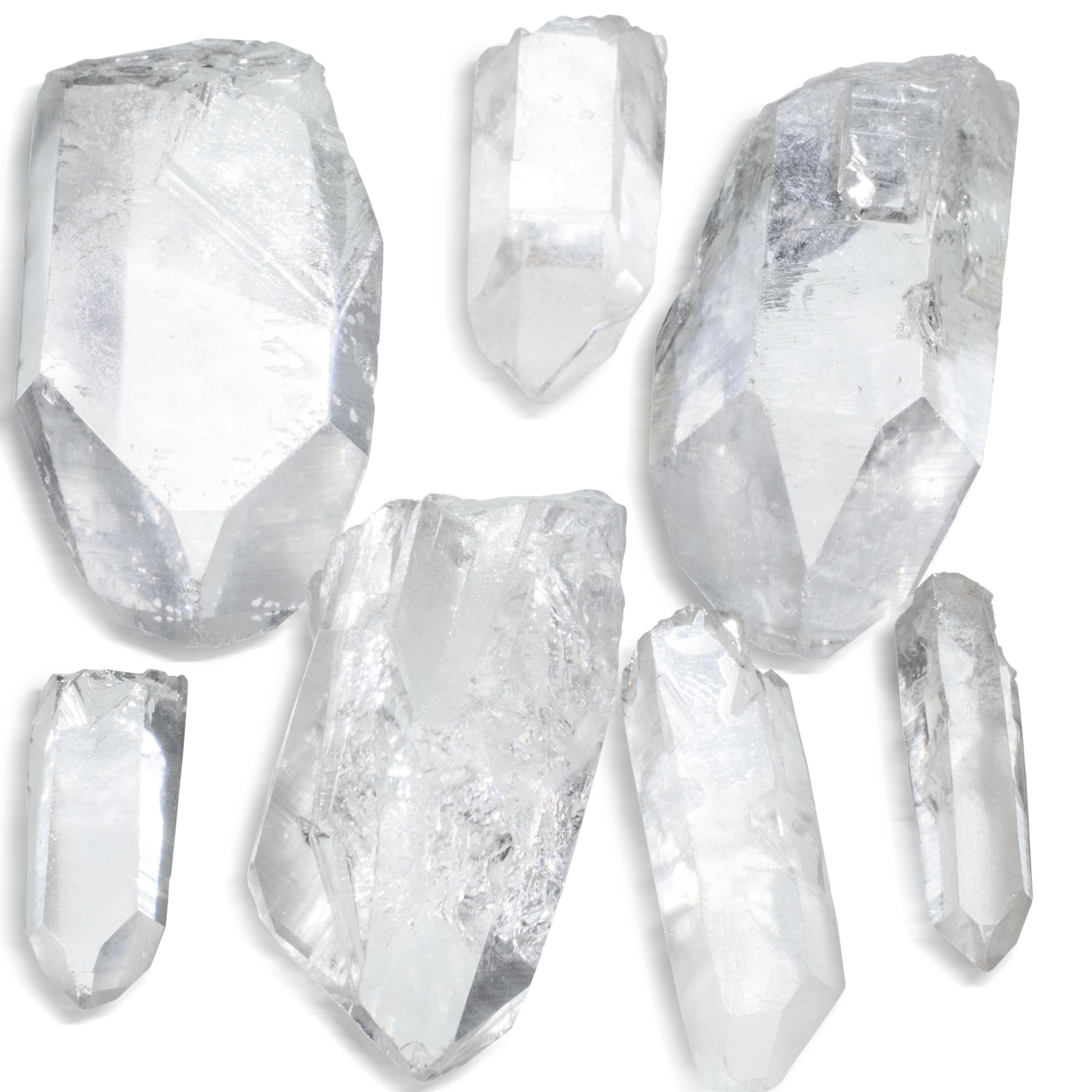 KALIFANO points de quartz : gros plan sur le bundle 500 carats, concentration
