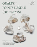 KALIFANO ensemble quartz brésilien, 500 carats pour usages variés.