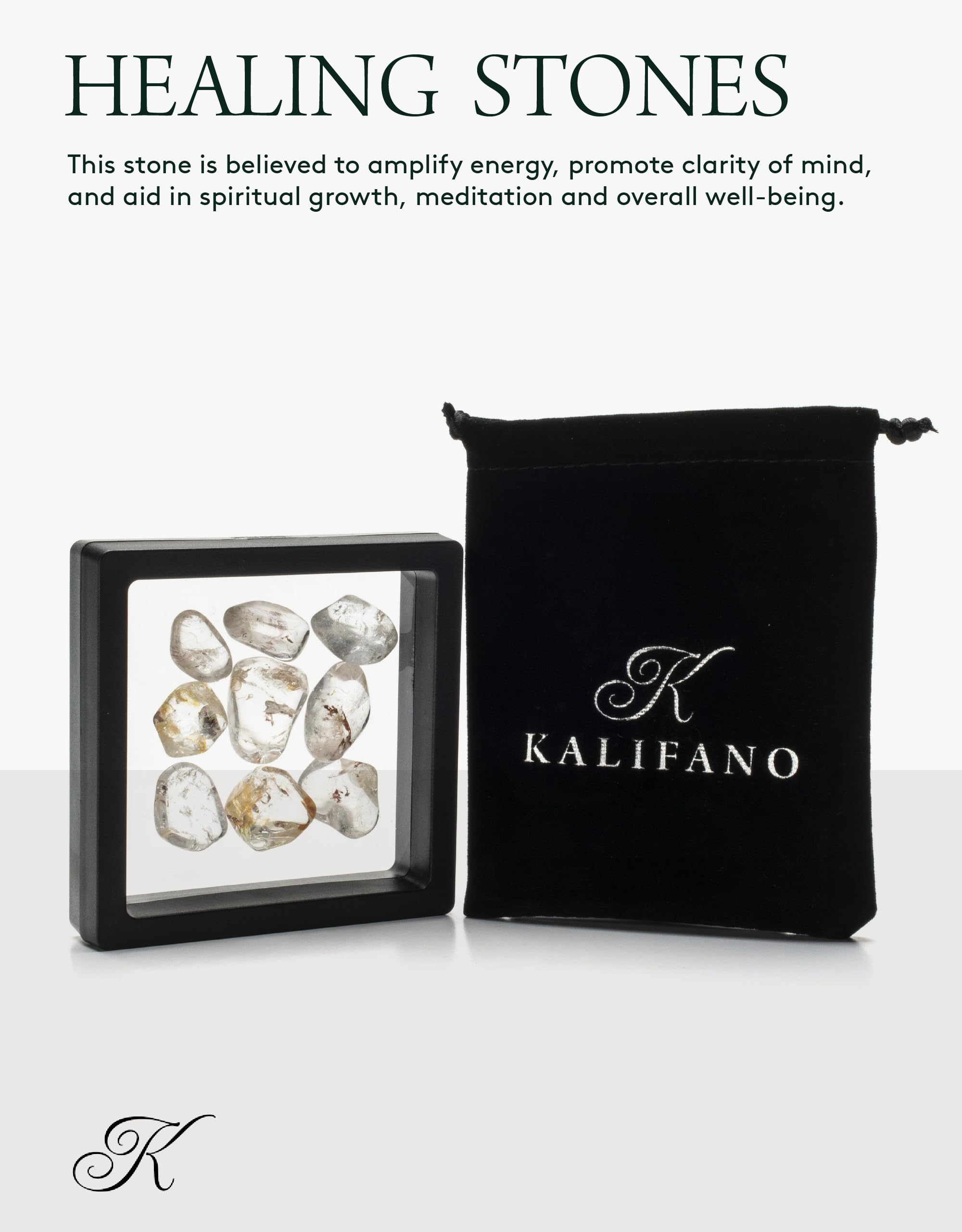 Kalifano quartz clair énergie amplifiée pour la concentration.