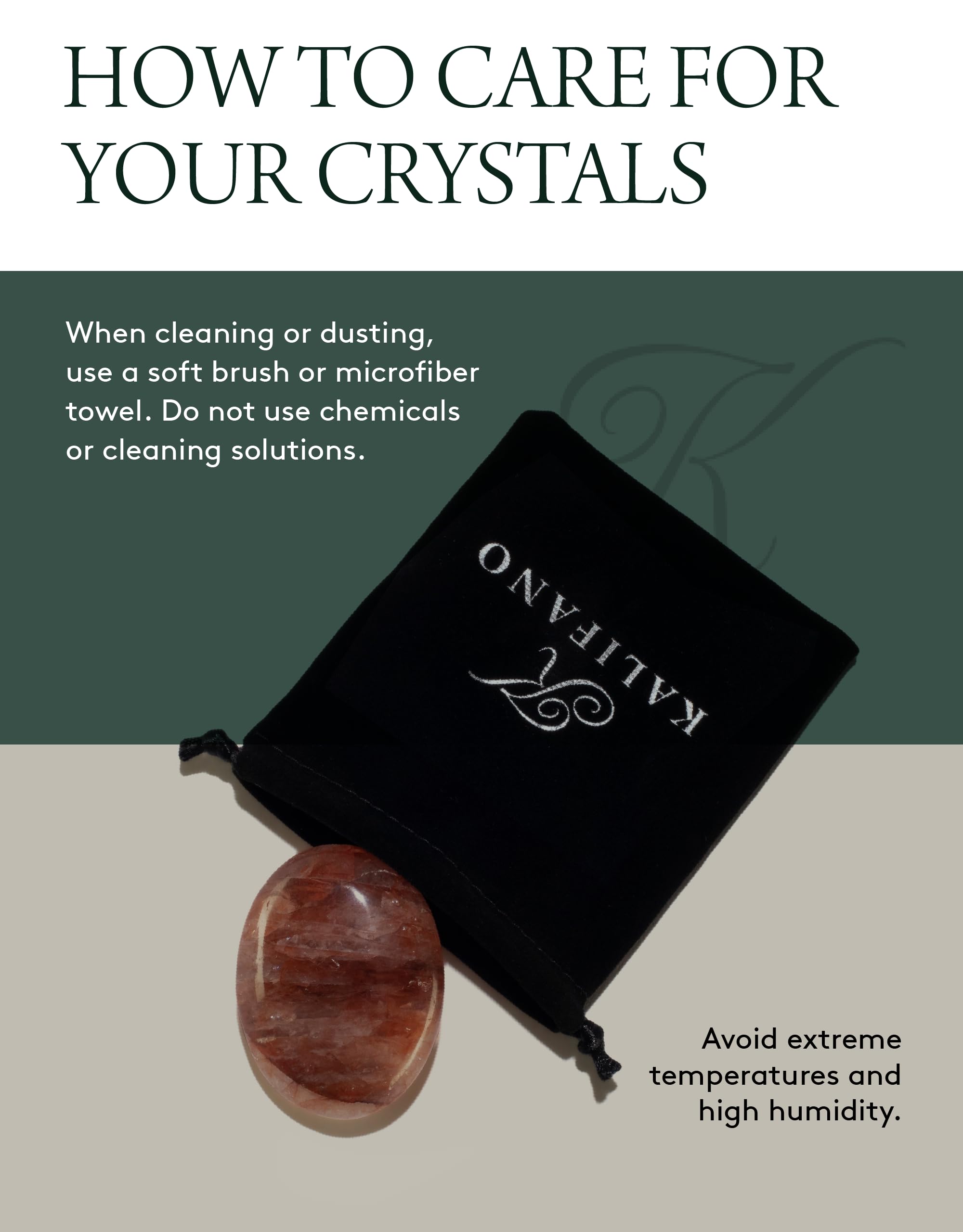 KALIFANO Quartz Feu, ambiance zen et énergie réconfortante.