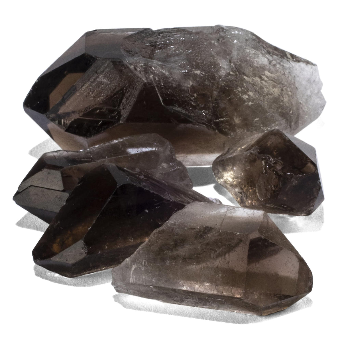 kalifano quartz fumé pointes – ensemble brut pour concentration et clarté.
