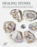 KALIFANO quartz-geode-cluster-druzy: texture brillante favorisant la focalisation visuelle
