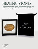 KALIFANO Quartz hématoïde — pierre de main énergisante et claire.