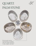 KALIFANO Quartz paume: carte d’information incluse sur sa formation.