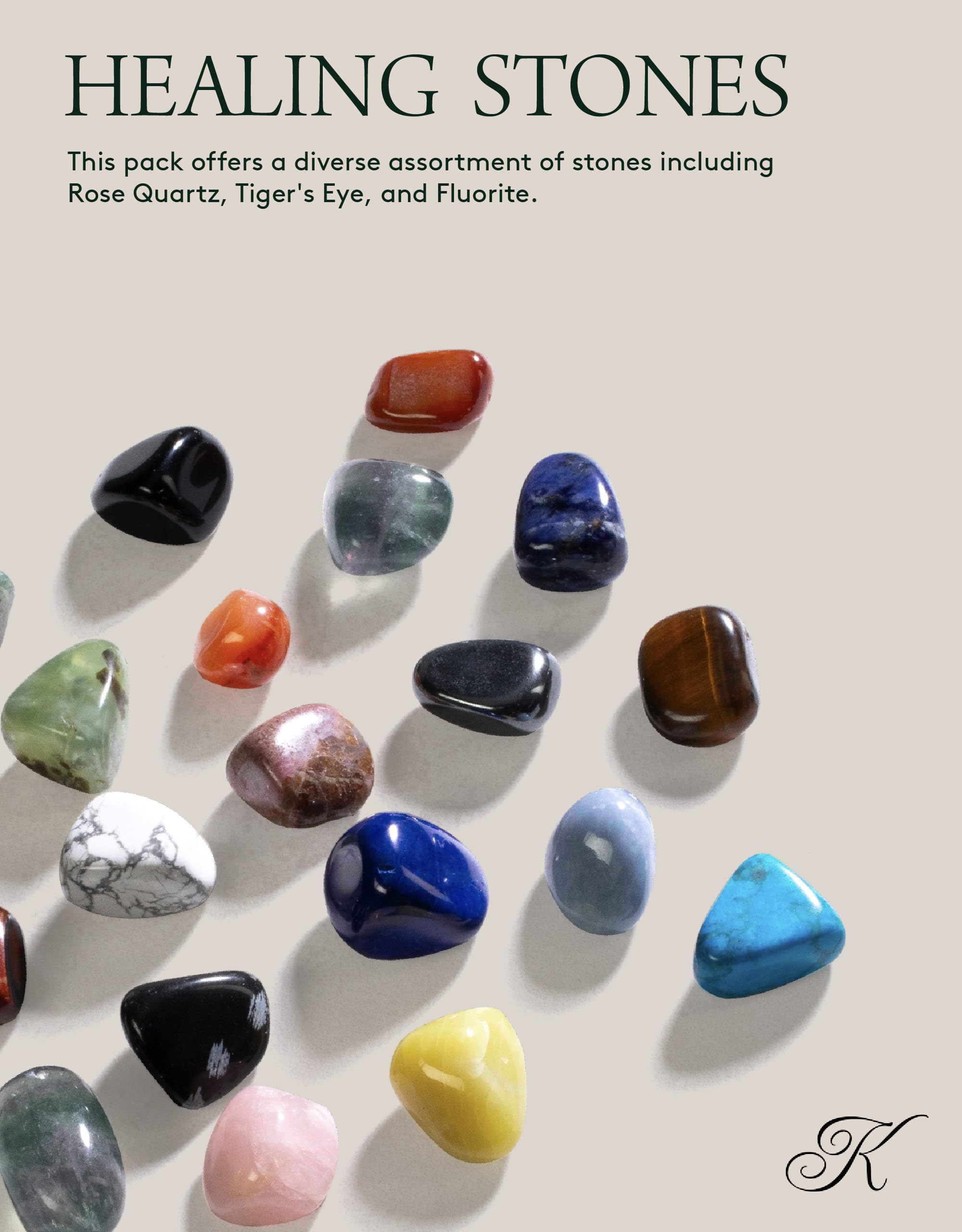 Kalifano rose quartz pierres polies, idéales pour méditation et déco zen.