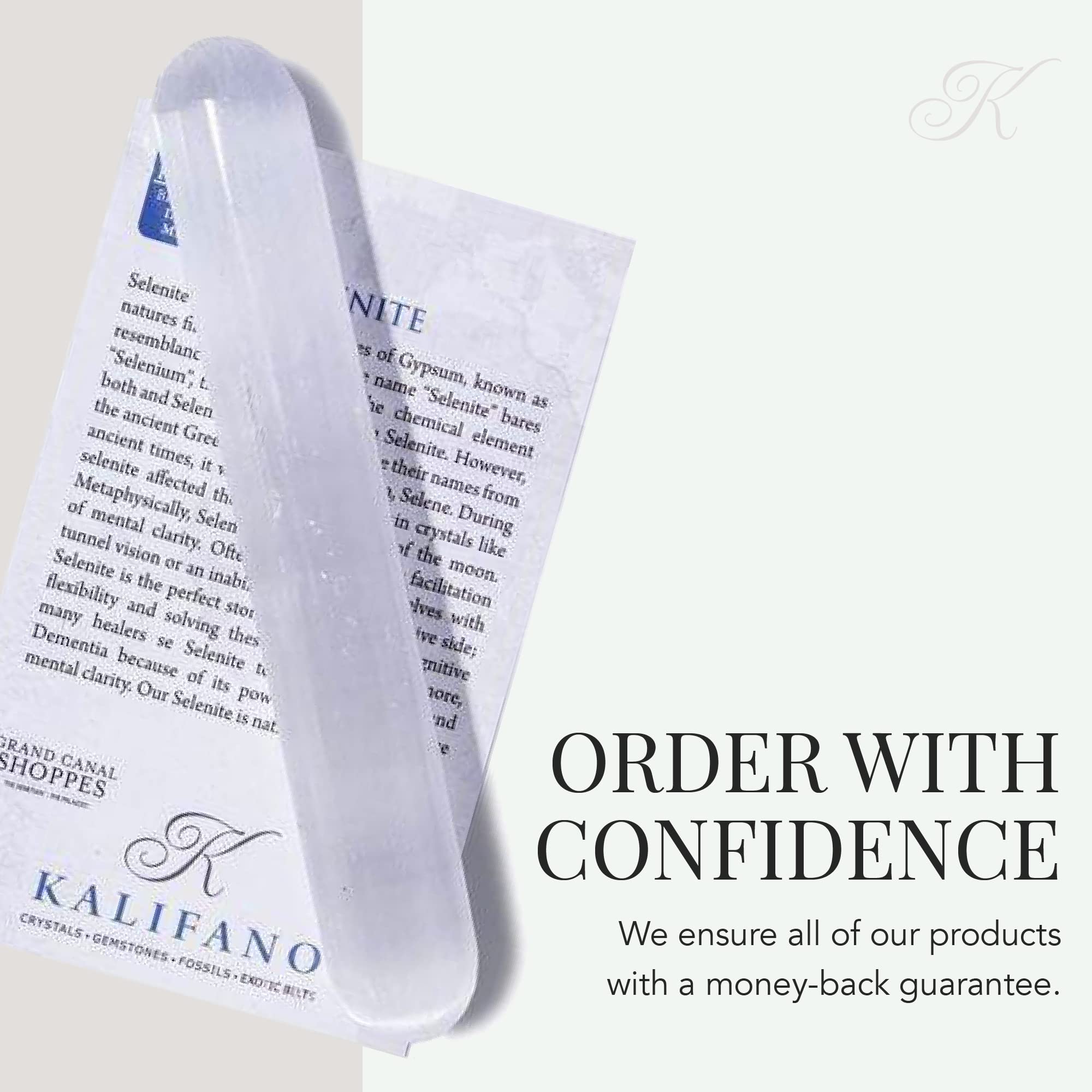 KALIFANO Sélénite relaxation: apaise le stress et apporte le calme.