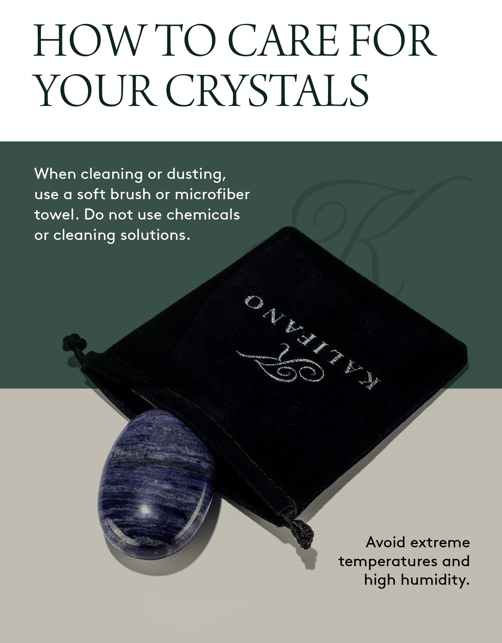 Kalifano Sodalite – utile en méditation et rituel pour concentration.