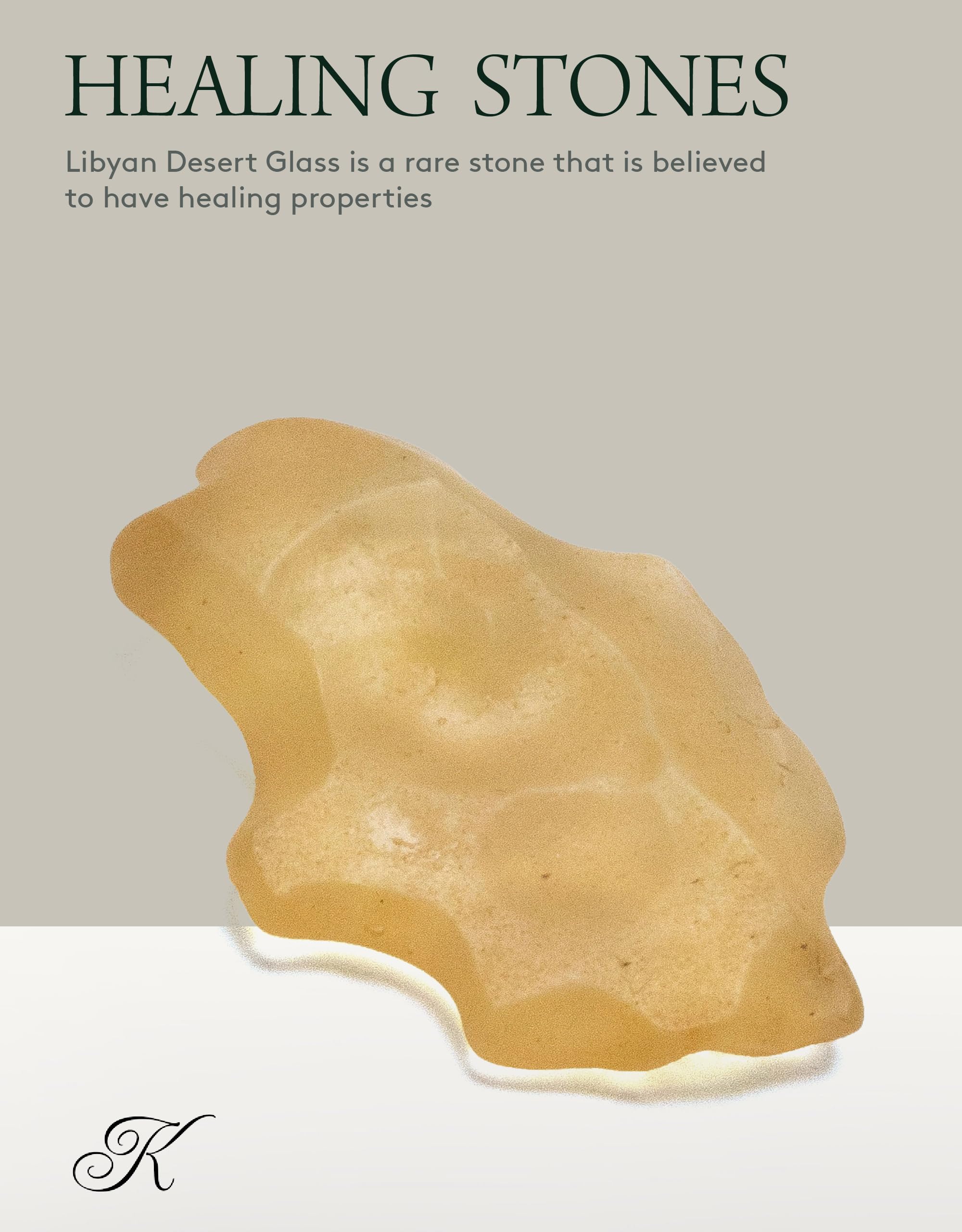 KALIFANO tektite désert-libyen brillance profonde soutient l'inspiration lors de méditations.