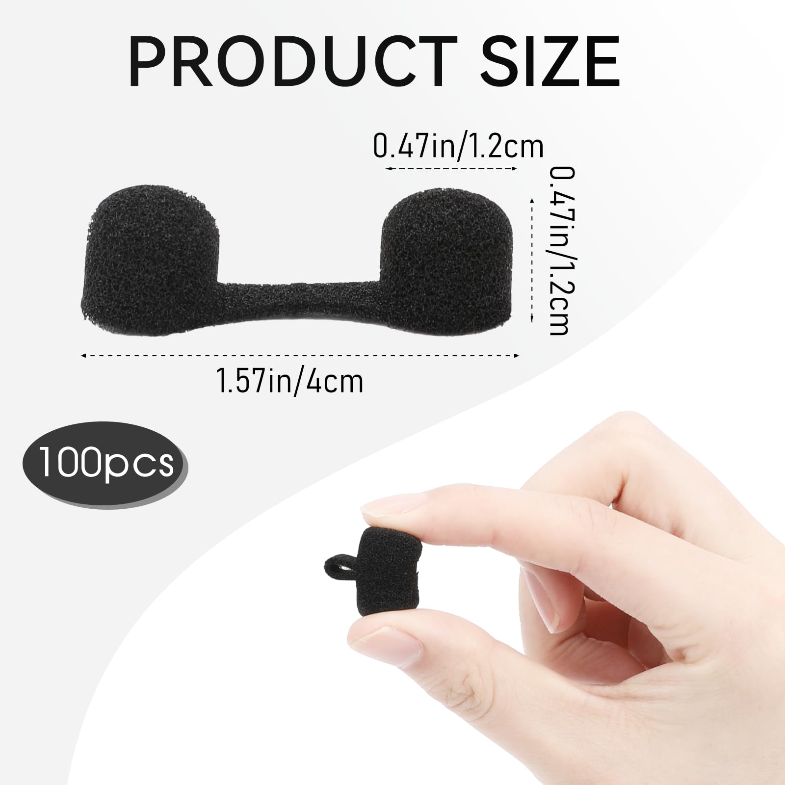 KALIONE filtre nasal mousse noir doux et confortable.