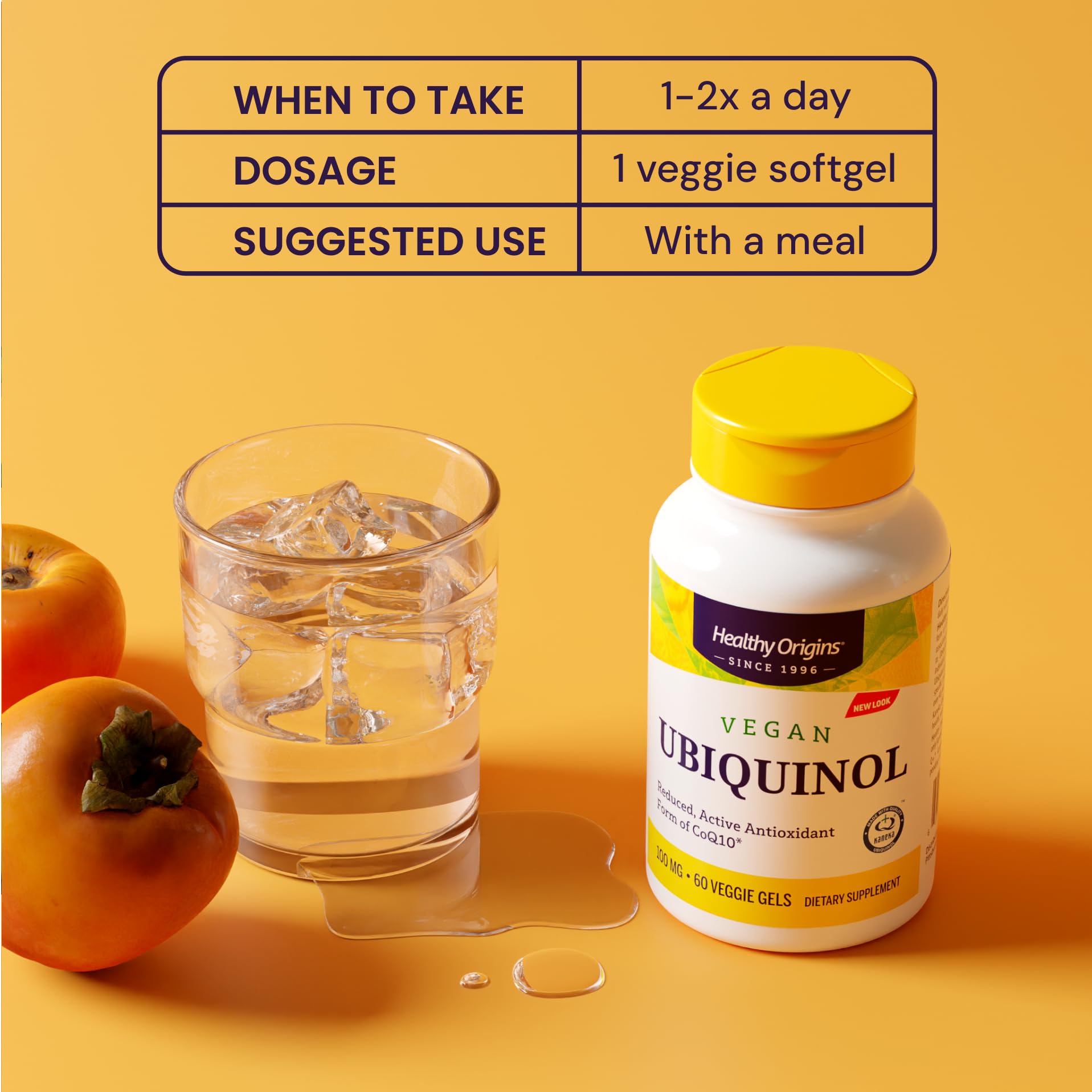 Kaneka ubiquinol actif utilisé dans Healthy Origins.