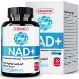 KANGERFU NAD Resveratrol liposomale – Bouteille visible, énergie potentielle.