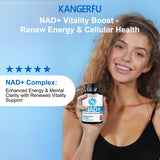 KANGERFU NAD Resveratrol liposomale – Routine quotidienne simplifiée pour la vitalité.