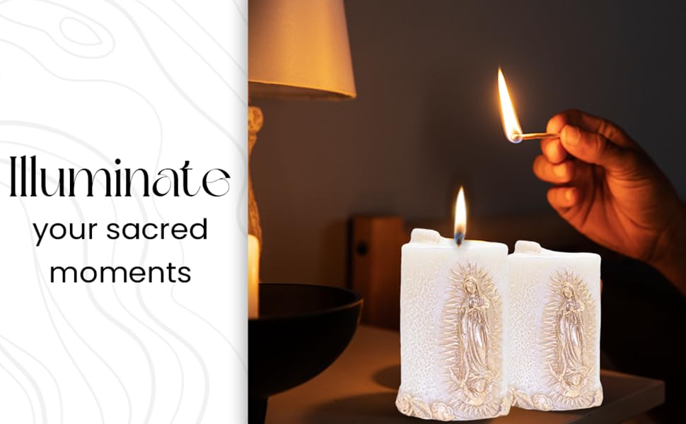 Bougie Kanica avec etiquette personnalisable pour Baptême ou Mariage.