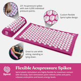 Kanjo Spirol utilisation sur dos et épaules avec le tapis d'acupression