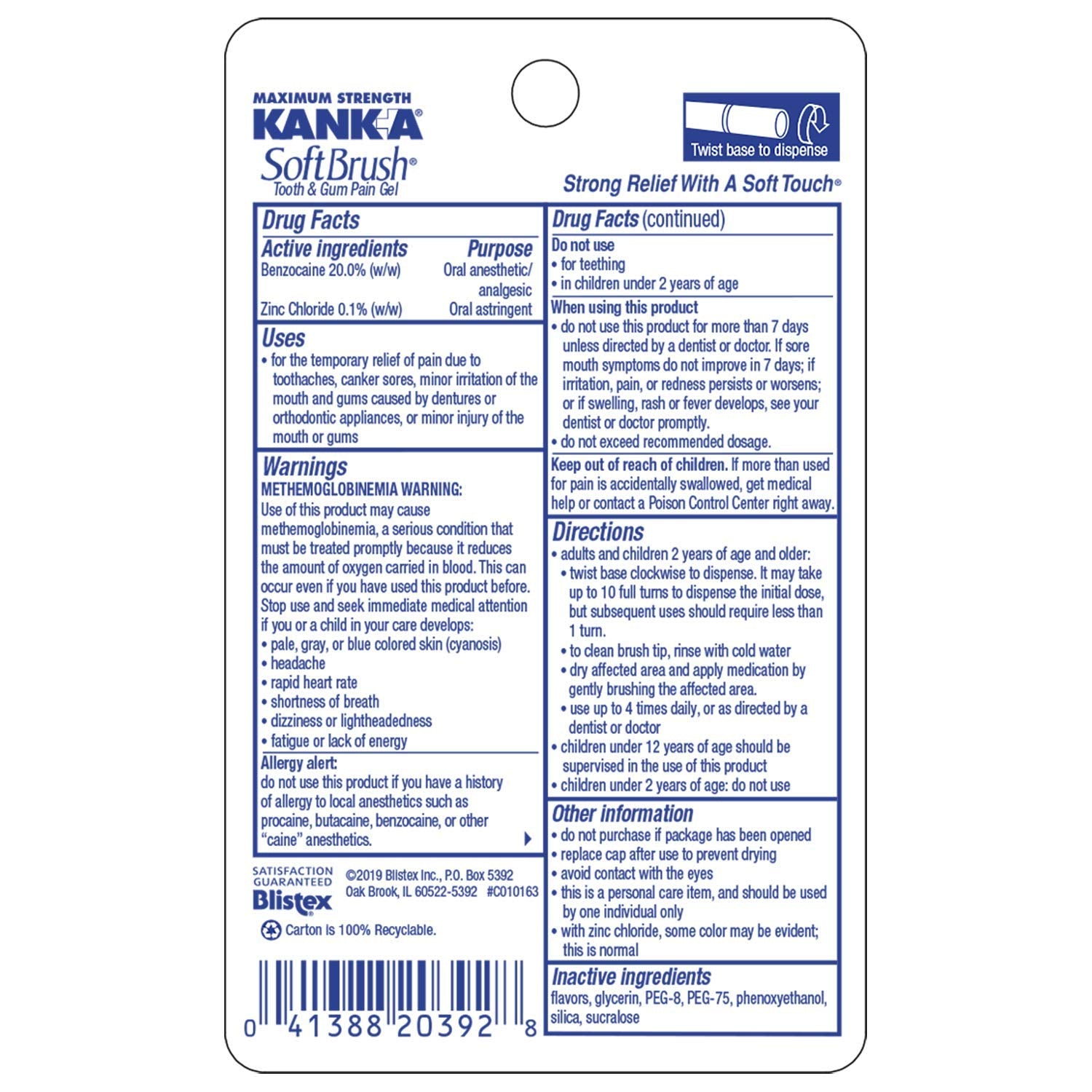 Kank-A SoftBrush, brosse ultra-molle pour gencives irritées