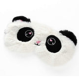 Masque panda KANOA en peluche pour enfant, obscurité et confort.