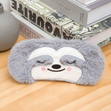 Masque KANOA panda gris: confort moelleux et voyage sans lumière.