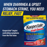 Kaopectate Fraises dose facile à repérer, prêt à l’emploi.