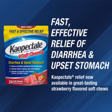 Kaopectate Fraises etiquette lisible, pratique pour un usage quotidien en déplacement.