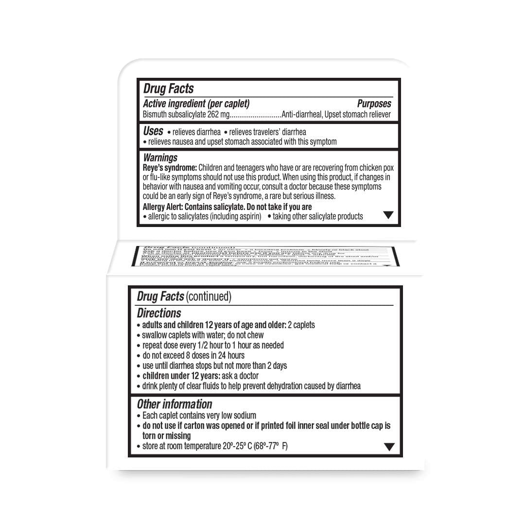 Kaopectate caplets-diarree-symptomes: solution nomade pour les inconforts gastro-intestinaux.