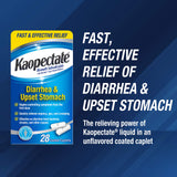 Kaopectate – caplets en voyage, solution portable pour les petits soucis d’estomac.