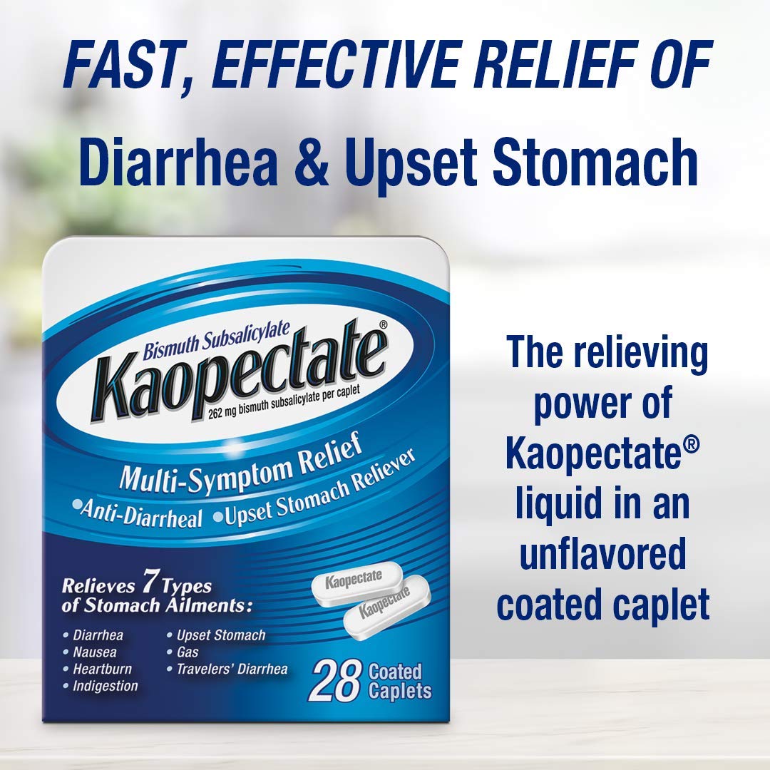Kaopectate caplets-en-voyage: utilisation pratique lors des déplacements.