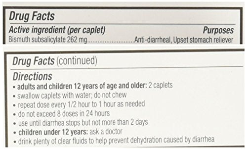 Kaopectate caplets-utilisation-quotidienne: convient au rythme quotidien et voyages.