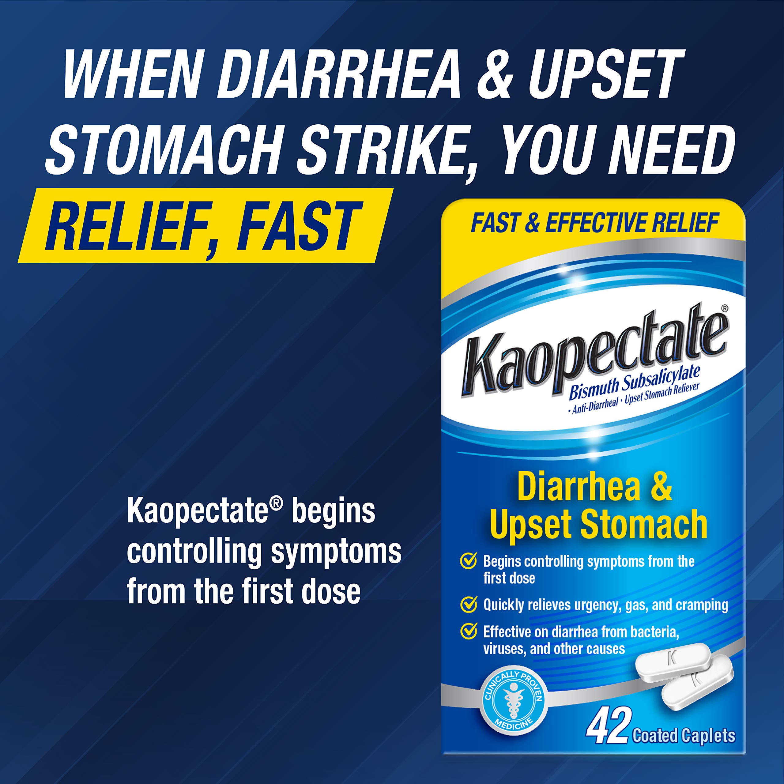 Diarrhée du voyageur et soulagement potentiel avec Kaopectate.