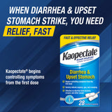 Kaopectate – emballage etiquette claire, utilisation rapide et sûre.
