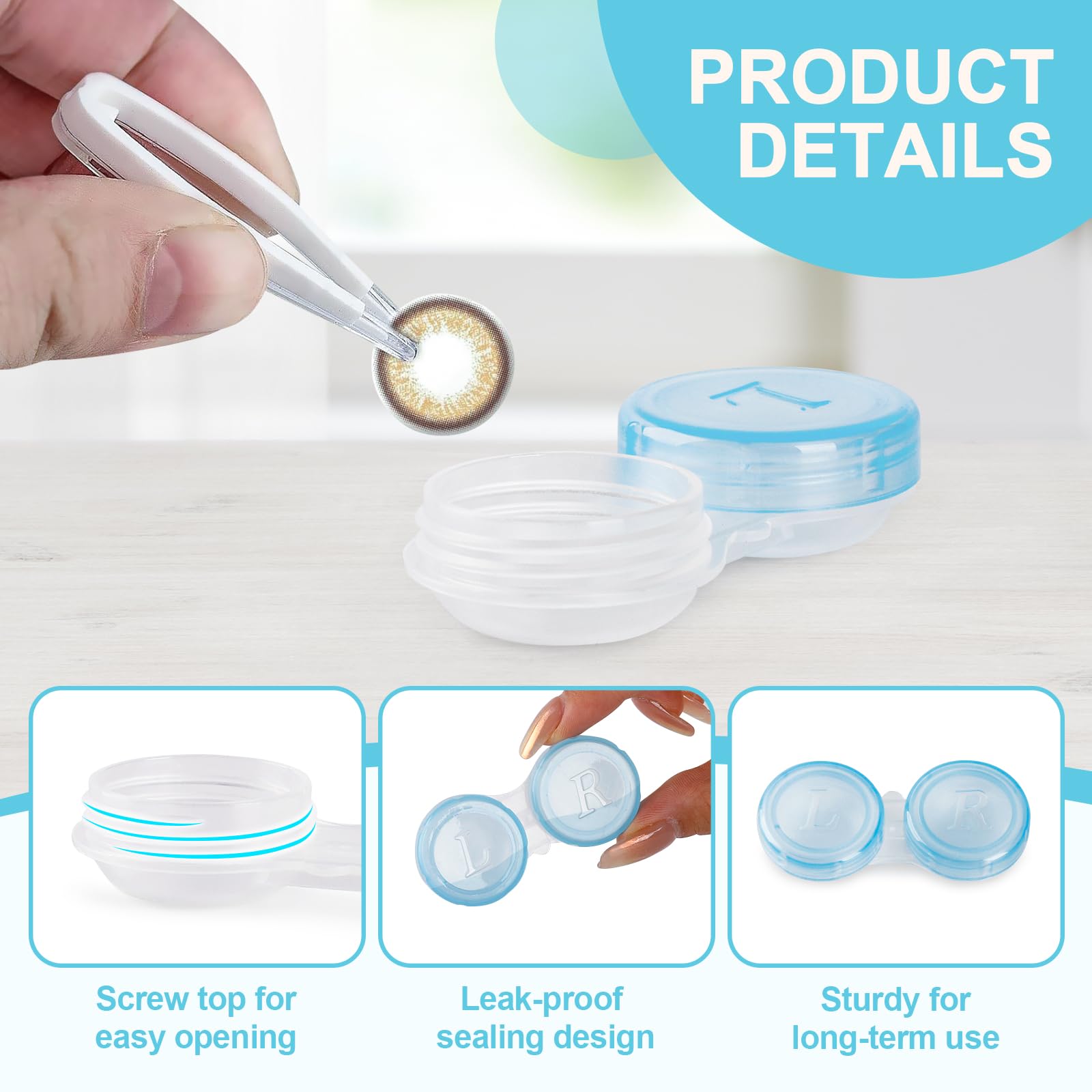 KAOPET rangement hygiénique des lentilles lorsque non utilisées.