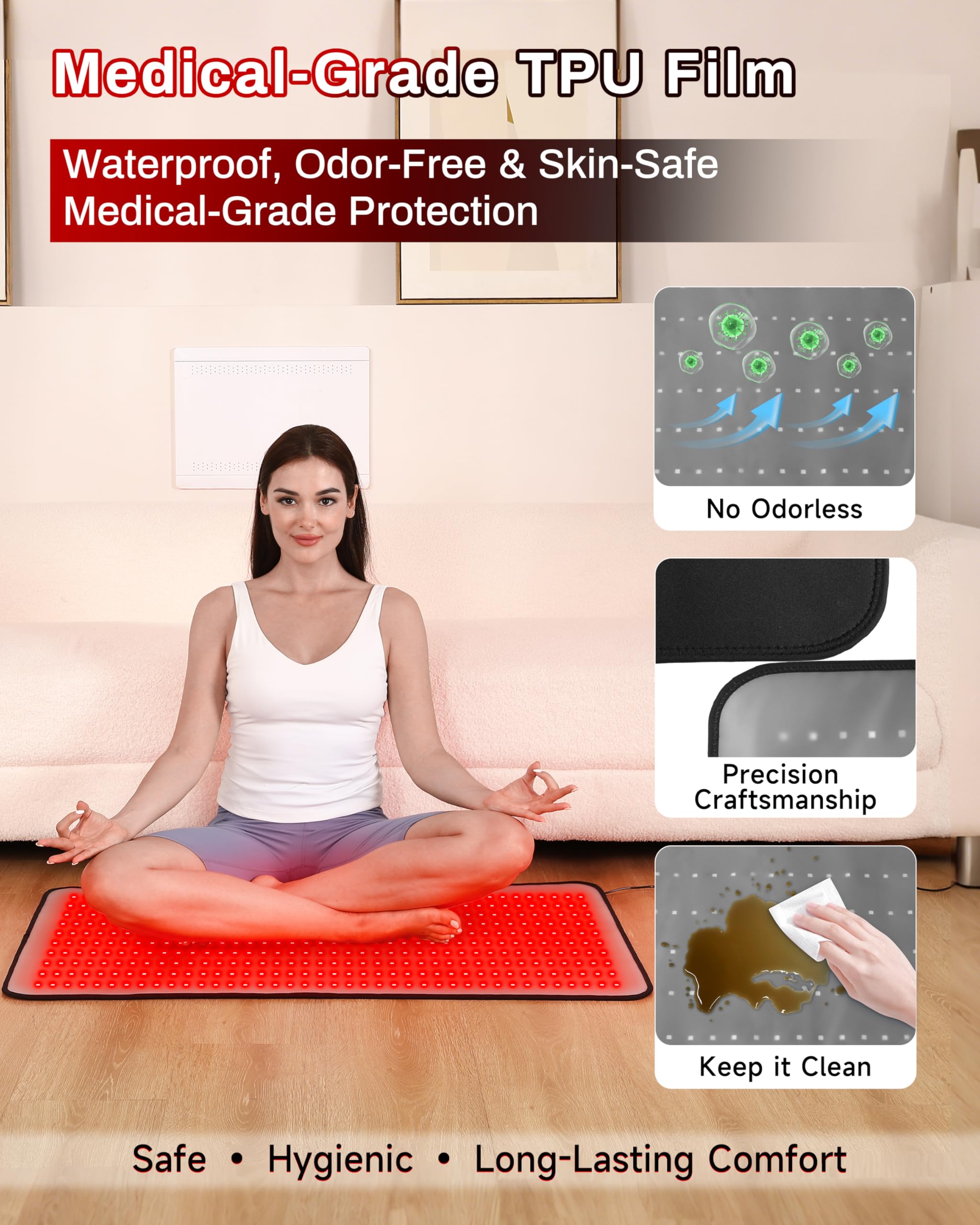 Kaoudt matelas film TPU médical facile à nettoyer et durable