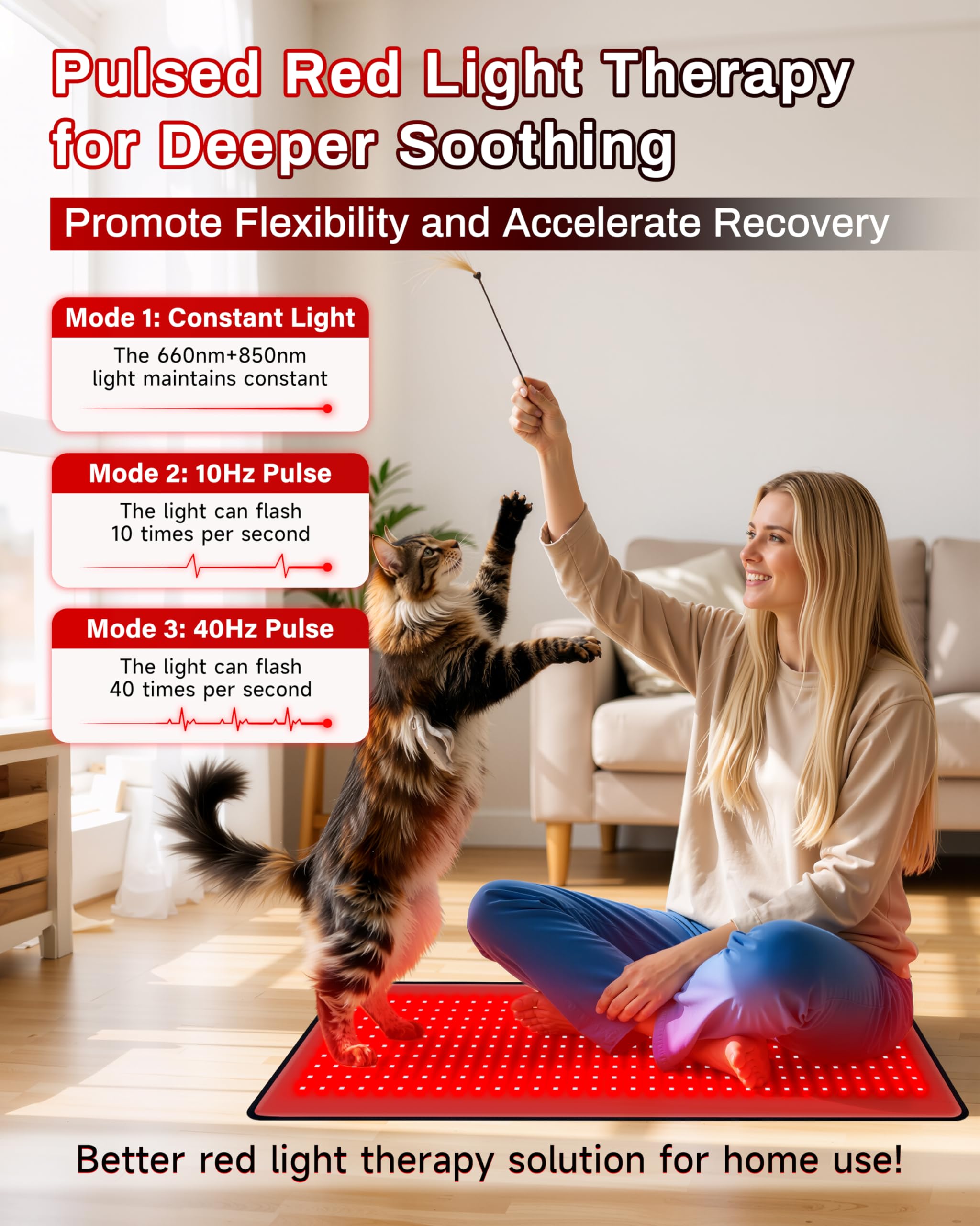 Kaoudt matelas lumière rouge minuterie integree: sessions personnalisables et pratiques.
