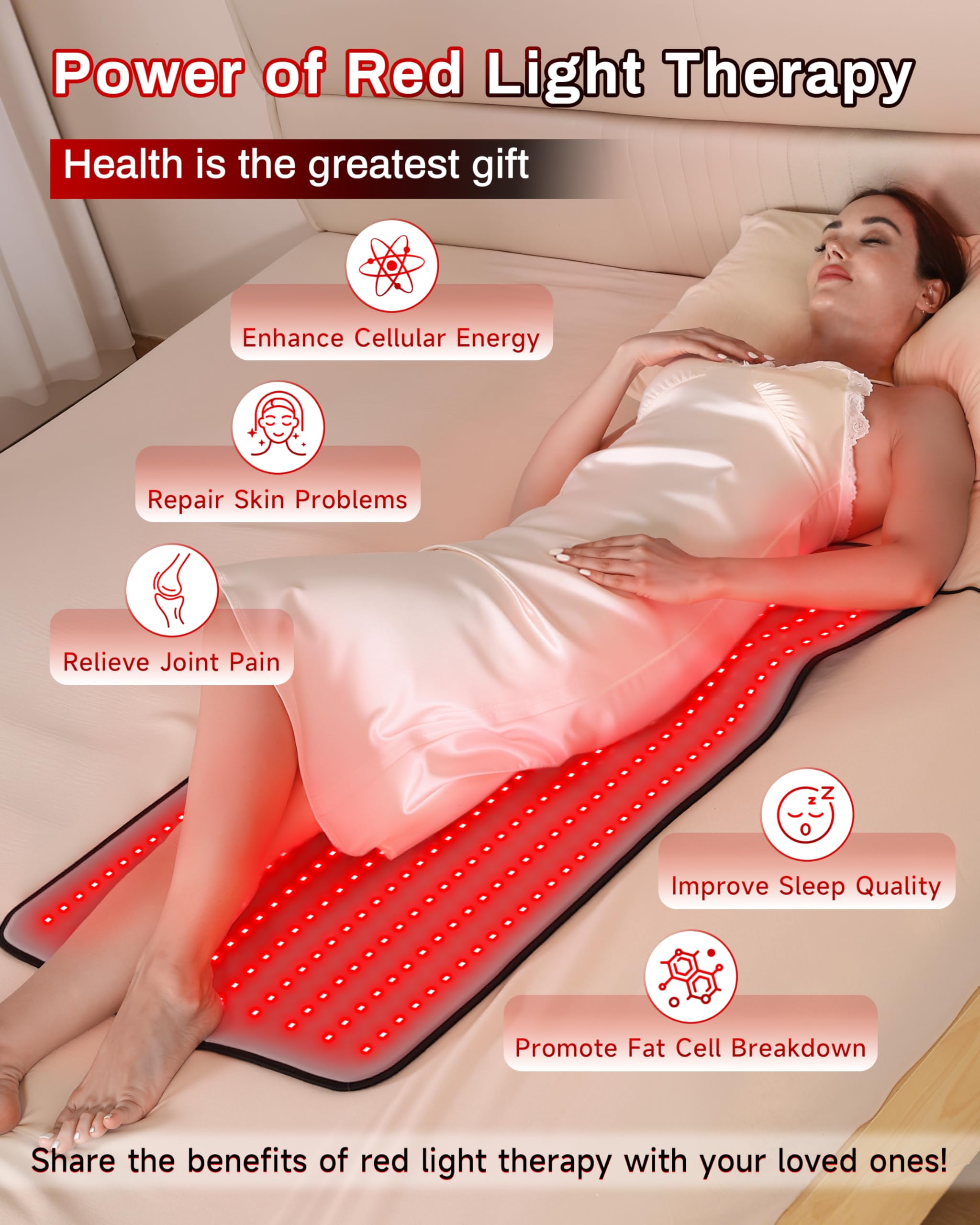 Kaoudt matelas mode thérapie 3 niveaux et réglages d'intensité