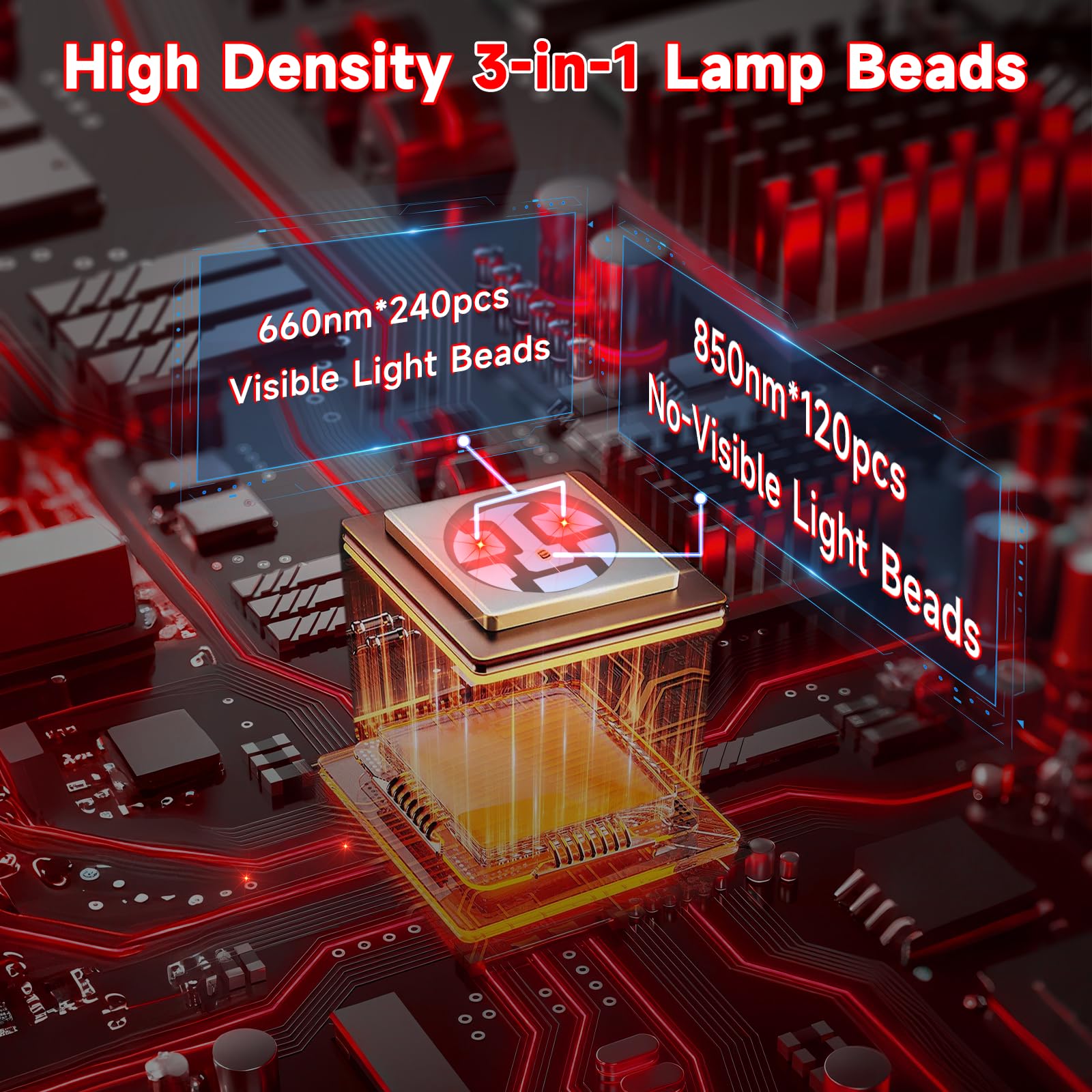 Kaoudt tapis lumière rouge infrarouge domicile: solution pratique pour thérapie légère.