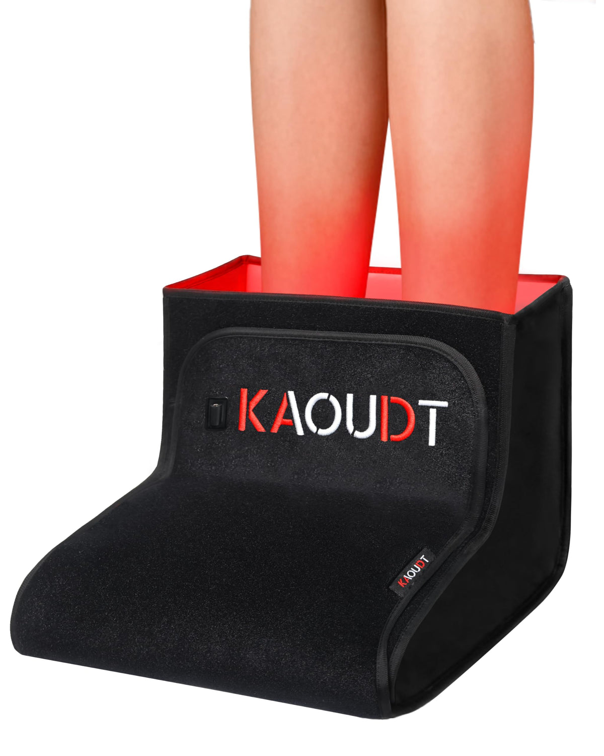 Kaoudt thérapie LED pieds – couverture 360° pour relaxation après la marche.
