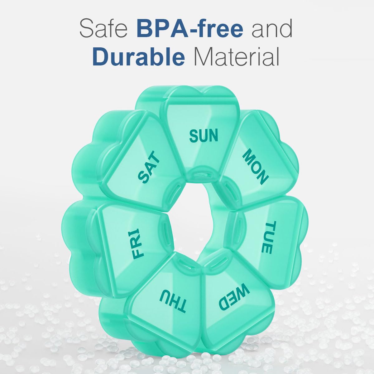 Matériau sans BPA KAPENS, sûr et durable pour pilules.