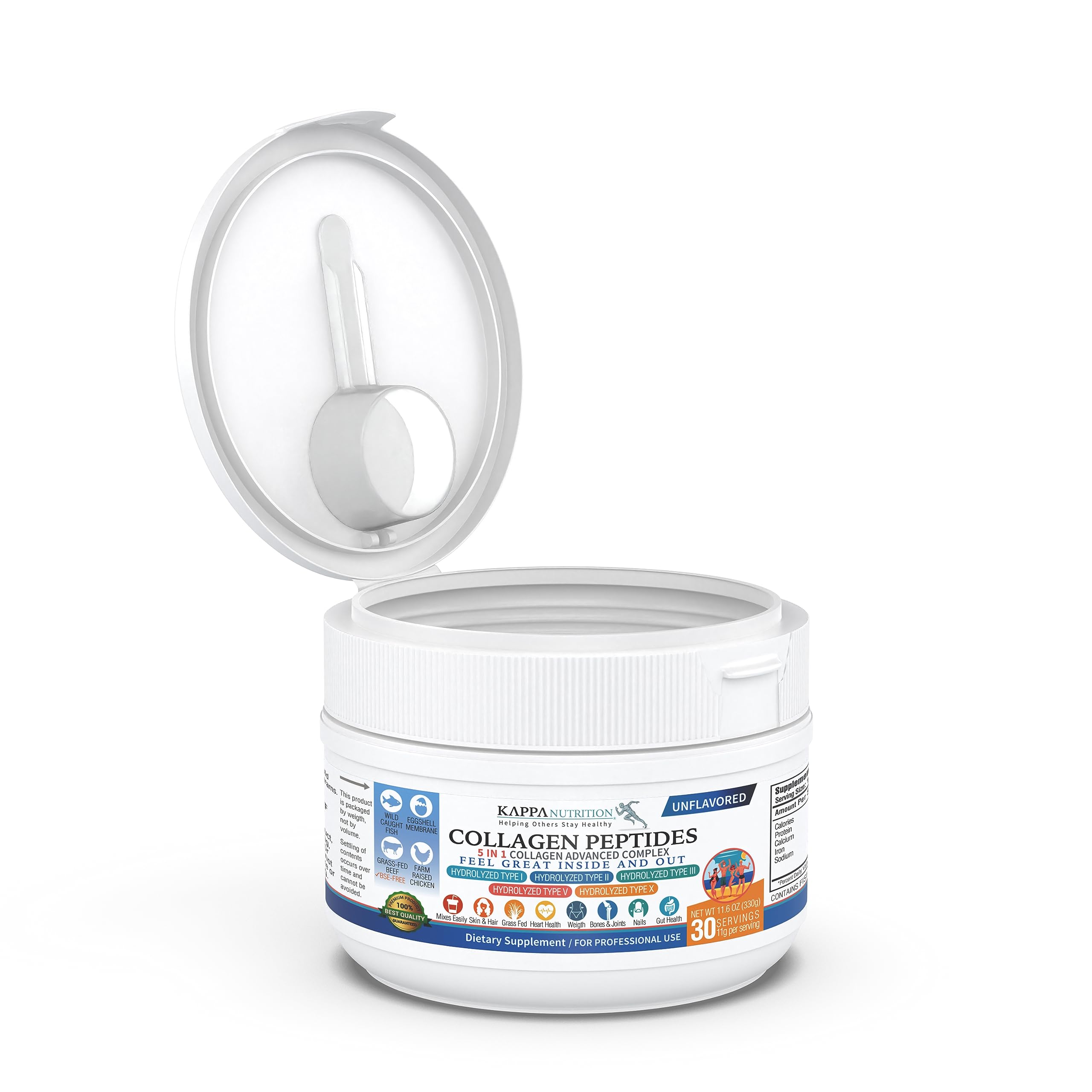 KAPPA NUTRITION Collagène Poudre — collagène d'origine USA, qualité fiable.