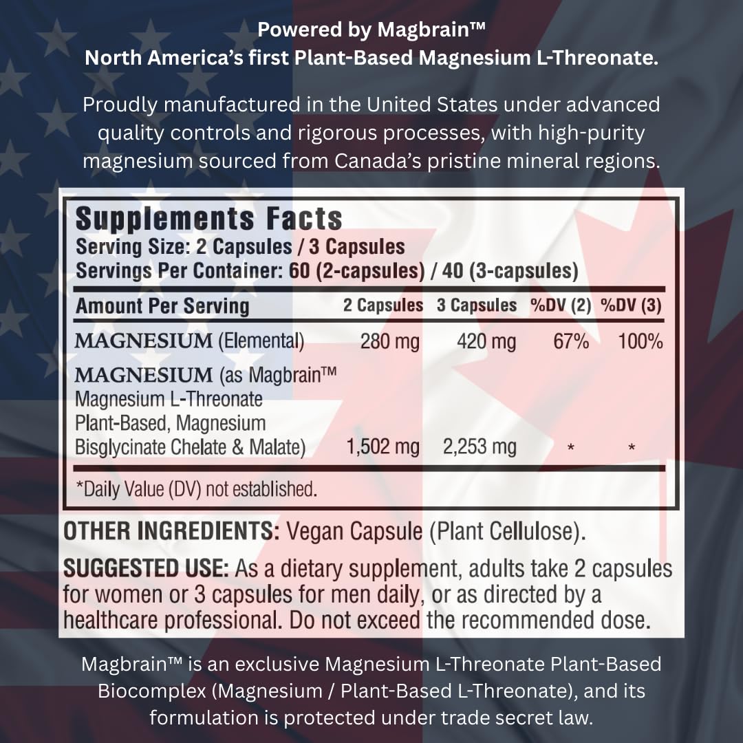 Kappa Nutrition Magbrain: étiquette du produit montrant les mentions et le magnésium.