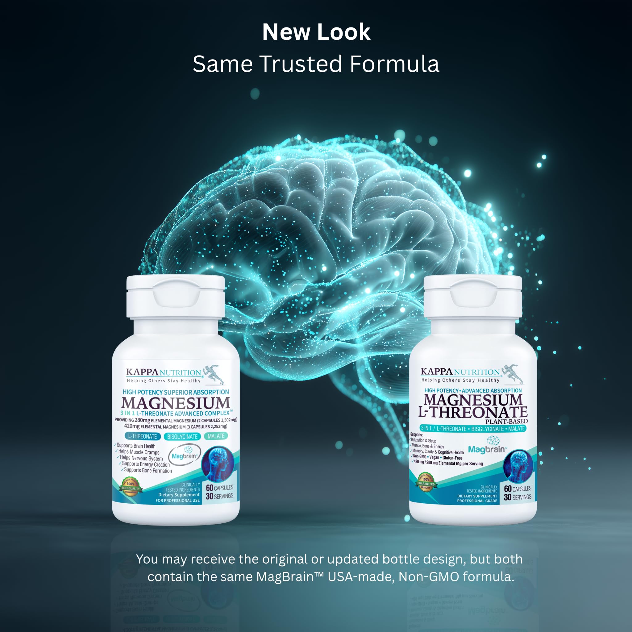 Kappa Nutrition MagBrain – capsules: format pratique et facile à avaler.