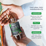 KaraMD Pure Nature: ingrédients naturels, sans OGM, sans gluten et végan.
