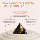 Pyramide shungite Karelian Heritage dans un salon calme