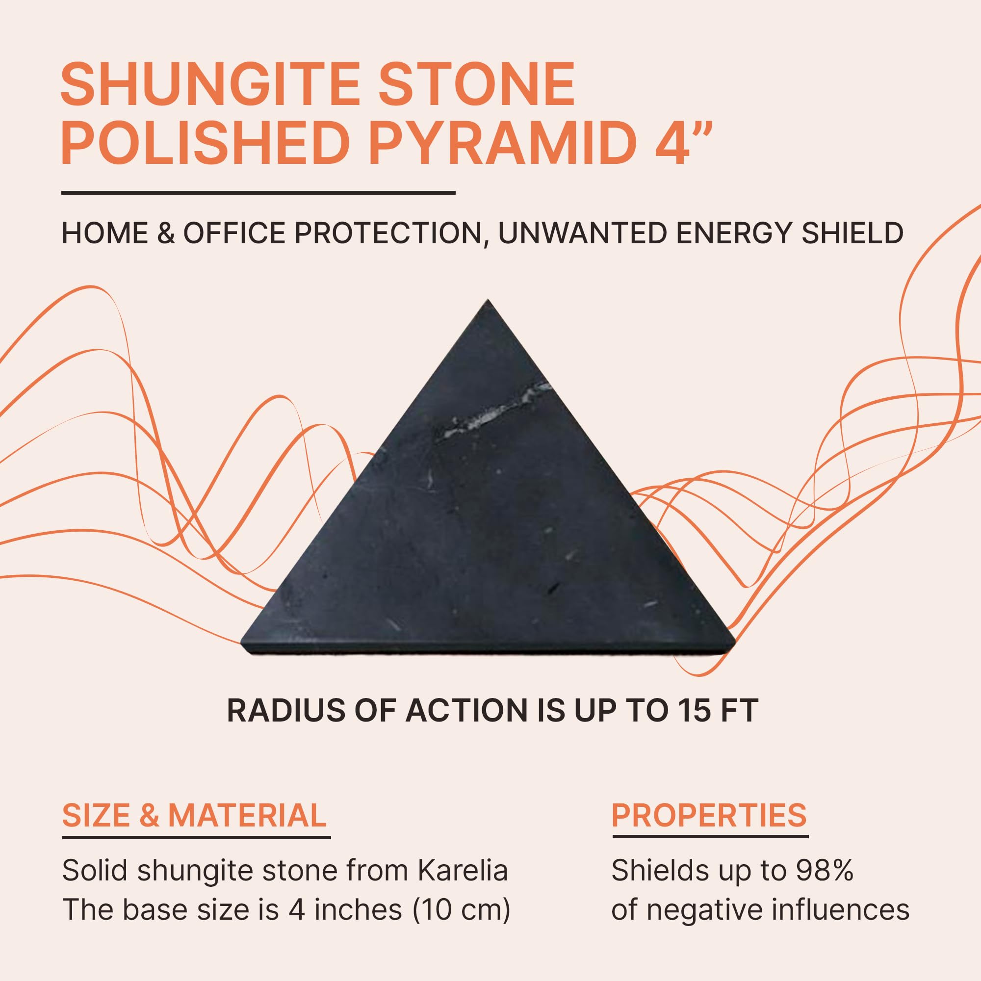 Emballage d’origine de la pyramide shungite Karelian Heritage