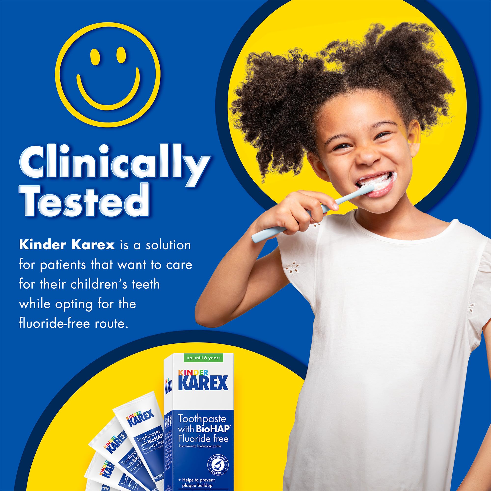 KAREX Dentifrice enfants sans fluor et SLS, sécurité et douceur.