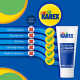 KAREX Kinder goût menthe doux apprécié par les enfants.