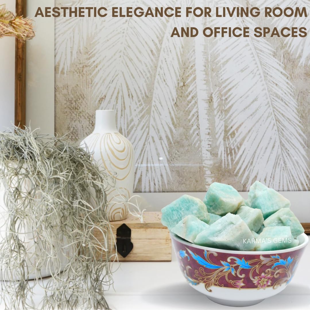 Karma Gems Amazonite, décoration bureau : ambiance calme favorisant la concentration.